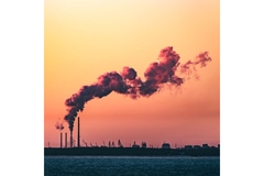 CO2 emissions from factory